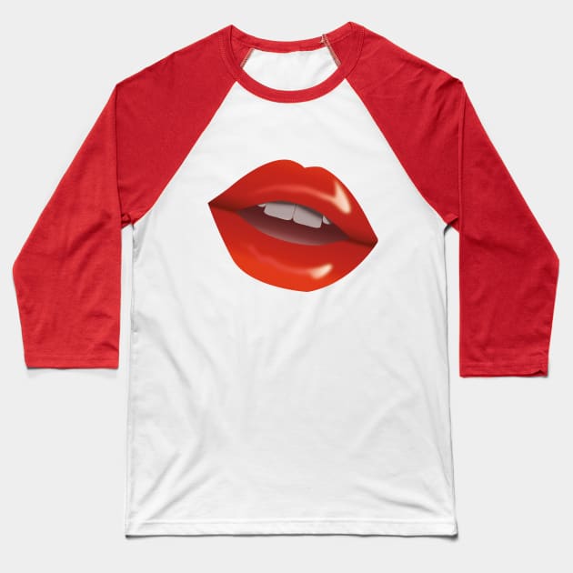 lips Baseball T-Shirt by gajer´s design 